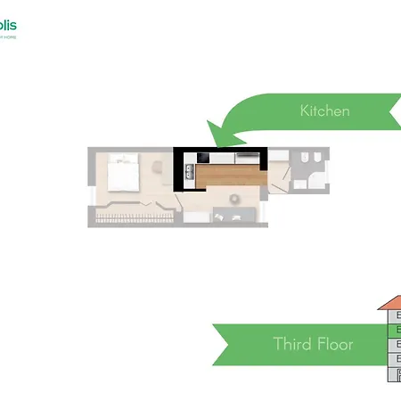 Appartement Isola-garibaldi Newly Renovated 1 Bedroom By Rentopolis